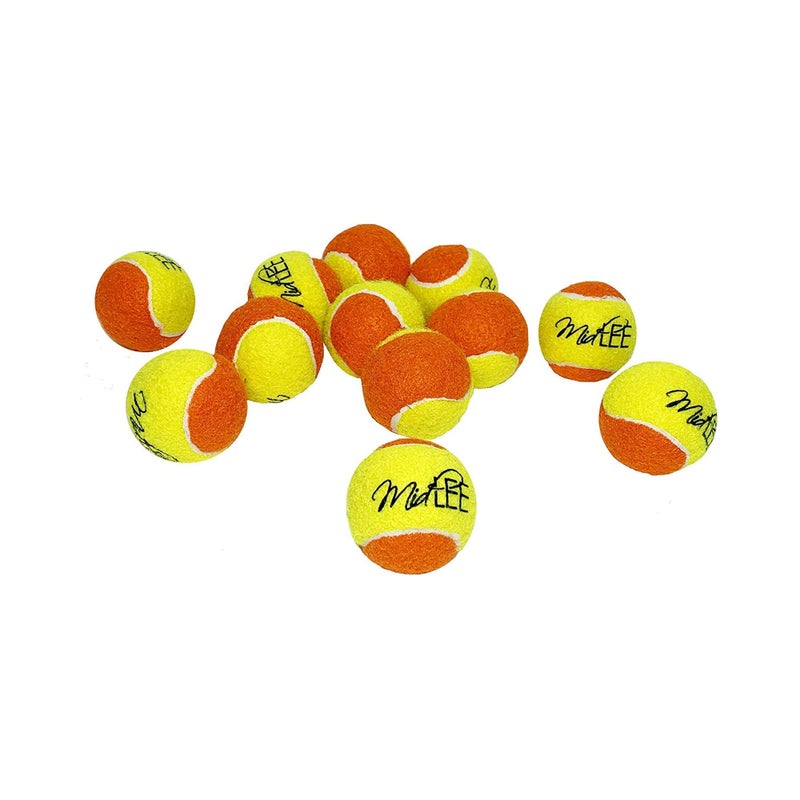 Midlee 2" Yellow/Orange Small Dog Tennis Balls (12-Pack) - Image 1